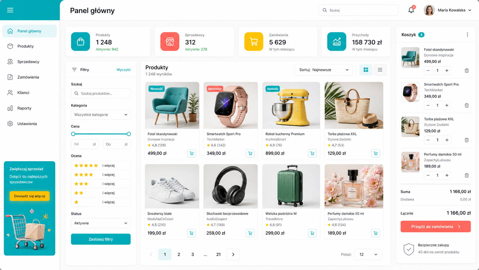 Platforma marketplace C2C/B2C